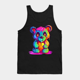 Grunge Teddy Bear Tank Top